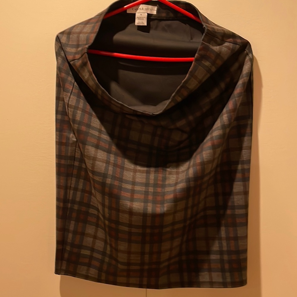 Checkered pencil skirt size m